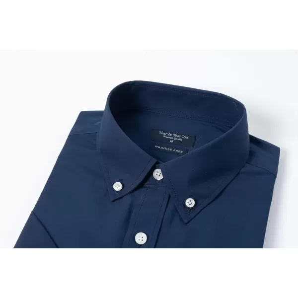 Year In Year Out Wrinkle Free Dress Shirts for Men Regular Fit Short Sleeve Button Down Shirts Business Casual Shirts