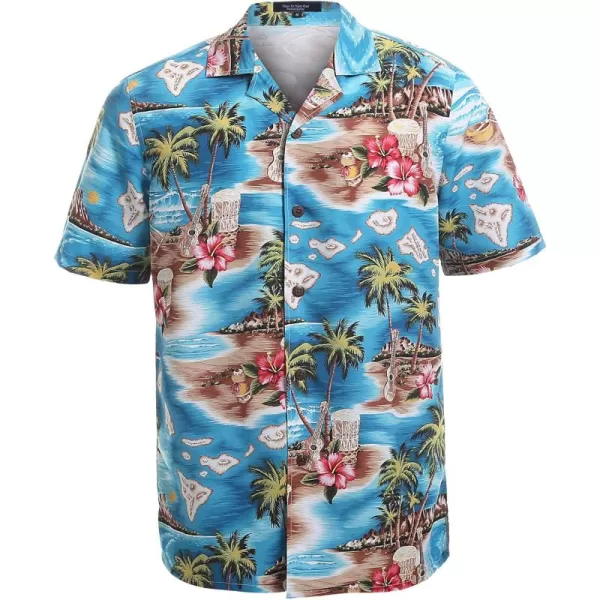 Year In Year Out Mens Hawaiian Shirt Regular Fit Hawaiian Shirts for Men with Quick to Dry Effect