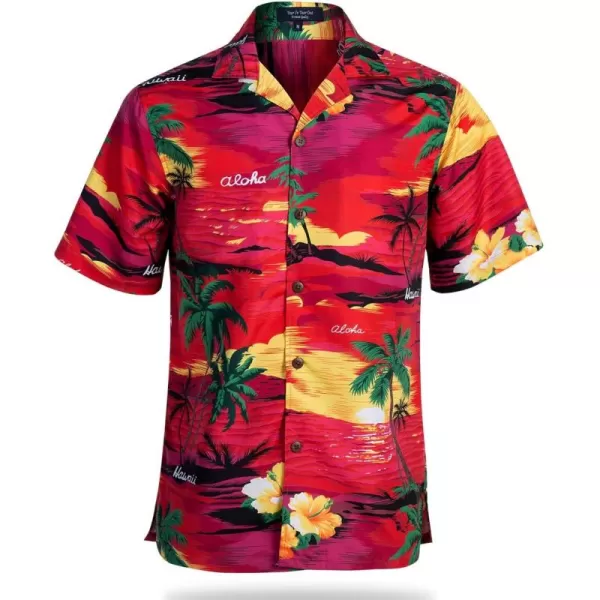 Year In Year Out Mens Hawaiian Shirt Regular Fit Hawaiian Shirts for Men with Quick to Dry Effect