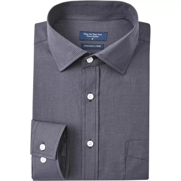 Year In Year Out Wrinkle Free Dress Shirt for Men Regular Fit Long Sleeve Wrinkle Resistant Shirt