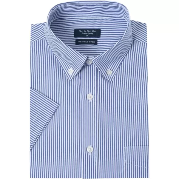 Year In Year Out Wrinkle Free Dress Shirts for Men Regular Fit Short Sleeve Button Down Shirts Business Casual Shirts