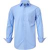 imageYear In Year Out Wrinkle Free Dress Shirt for Men Regular Fit Long Sleeve Wrinkle Resistant ShirtSky Blue 179S
