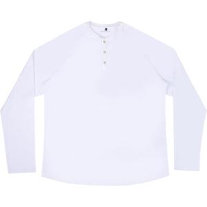 imageYear In Year Out Big and Tall Henley Shirts for Men Cotton Long Sleeve T Shirts for Men from 2XLT to 6XLTWhite 460