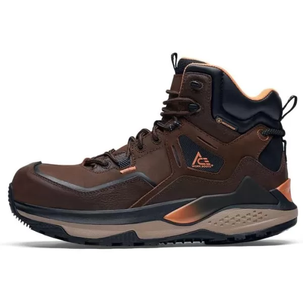 Arrow, Men's 6" Nano Composite Toe  Slip Resistant Work Boots, Water Resistant, Black)
