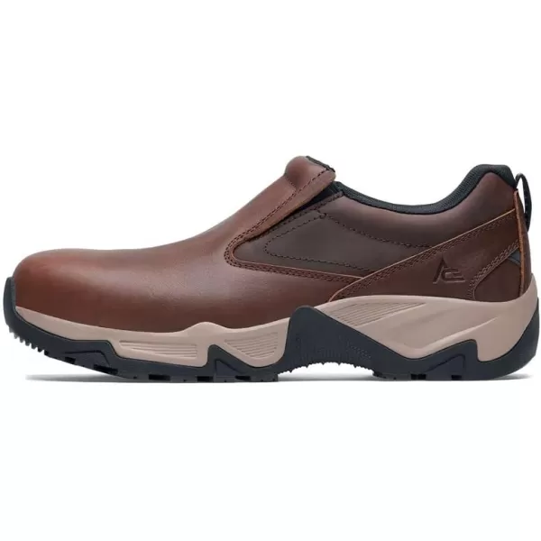 Badlands, Men's Slip-On Nano Composite Toe  Work Shoes, Slip Resistant, Water Resistant Shoes