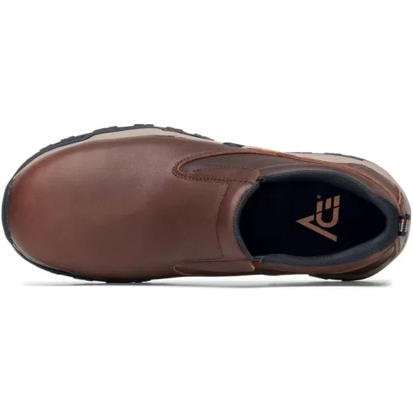 Badlands, Men's Slip-On Nano Composite Toe  Work Shoes, Slip Resistant, Water Resistant Shoes
