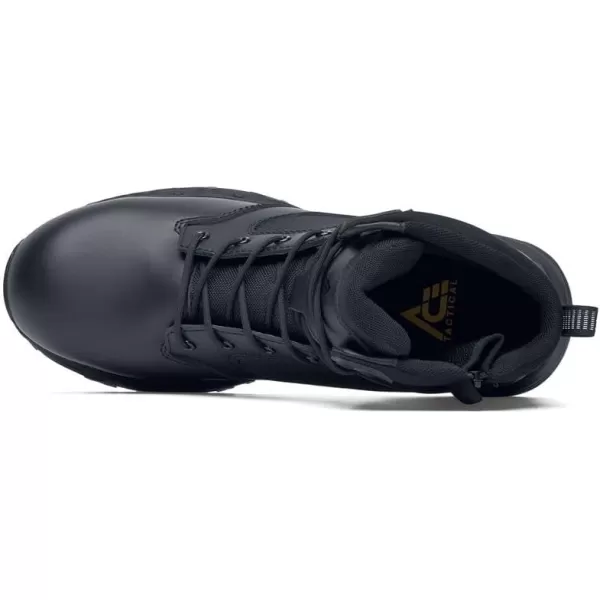 Defense, Men's, Women's, Unisex 8" or 6" Nano Composite Toe  Work Boots, Slip Resistant, Water Resistant, Black)