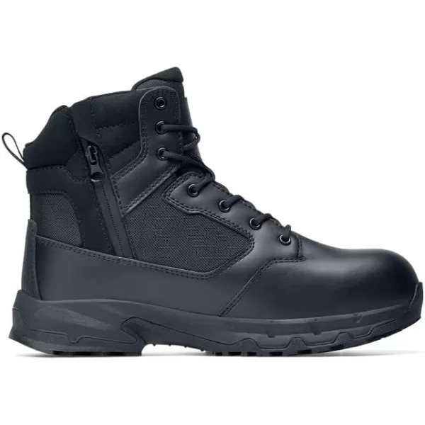 Defense, Men's, Women's, Unisex 8" or 6" Nano Composite Toe  Work Boots, Slip Resistant, Water Resistant, Black)