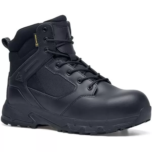 Defense, Men's, Women's, Unisex 8" or 6" Nano Composite Toe  Work Boots, Slip Resistant, Water Resistant, Black)