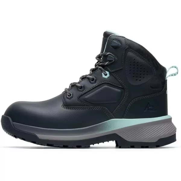 Rainier, Women's 6" Nano Composite Toe , Slip Resistant, Water Resistant Black Boots