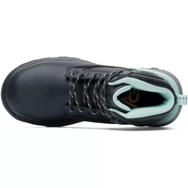 Rainier, Women's 6" Nano Composite Toe , Slip Resistant, Water Resistant Black Boots