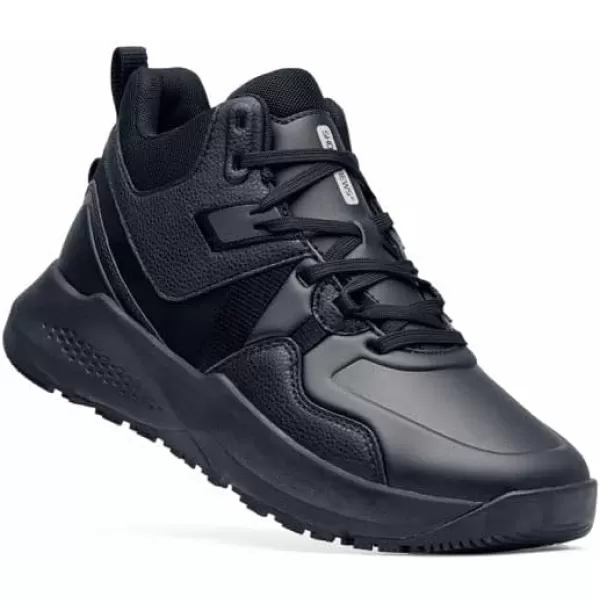Shoes for Crews Brakly, Men's, Women's, Unisex Slip Resistant Work Shoes, Water Resistant Sneakers, Black or Black/Red