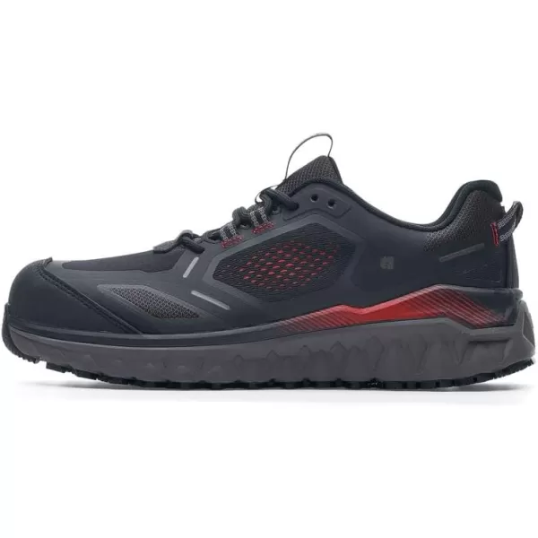 Shoes for Crews Bridgetown, Men's Slip Resistant Work Shoes, Water Resistant Sneakers, Soft and Nano Composite Toe, Black)