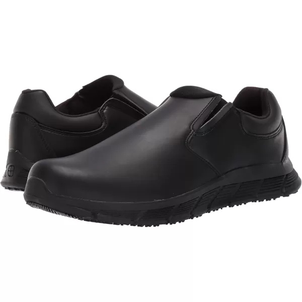 Shoes for Crews Cater II, Men's Non Slip, Slip On Black Shoes for Men, Water Resistant Work Shoes &amp; Restaurant or Food Service Sneakers - Med Comfortable Slip Resistant Shoes, Safety Footwear