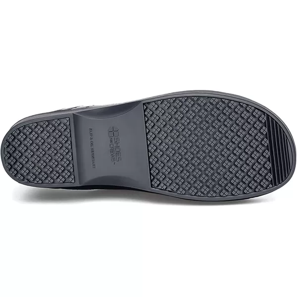 Shoes for Crews Clogs for Women, Slip Resistant, Water Resistant Slip-On Work Shoes for Food Service Chefs Kitchen Nurses Garden, Black, Leather