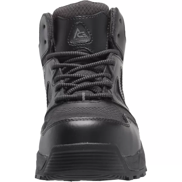 Shoes for Crews Defender Mid, Men's, Women's, Unisex Soft Toe  and Nano Composite Toe  Work Shoes, Slip Resistant, Water Resistant, Black)