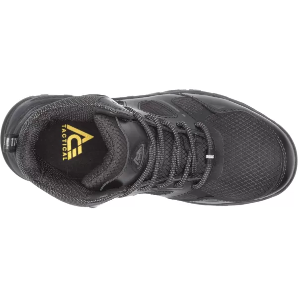 Shoes for Crews Defender Mid, Men's, Women's, Unisex Soft Toe  and Nano Composite Toe  Work Shoes, Slip Resistant, Water Resistant, Black)