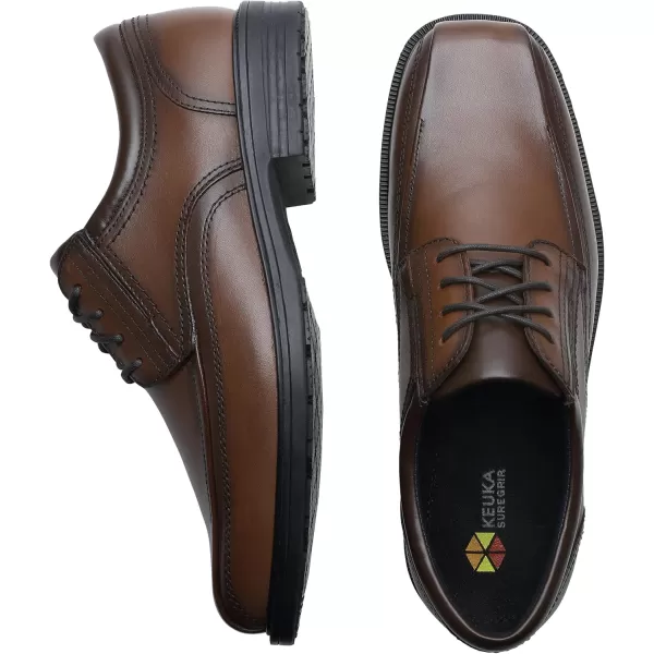 Shoes for Crews Dress Shoes for Men, Men’s Oxfords, Zapatos De Vestir Para Hombre, Slip Resistant, Safety, Brown or Black)