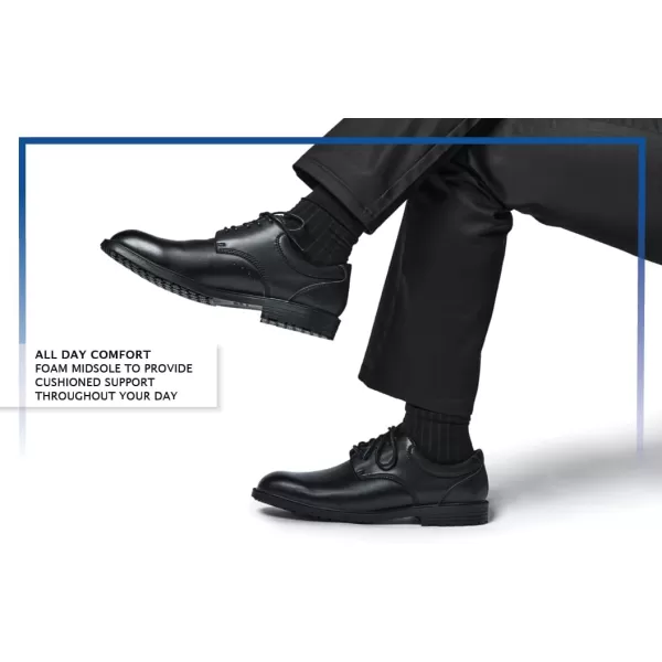 Shoes for Crews Dress Shoes for Men, Men’s Oxfords, Zapatos De Vestir Para Hombre, Slip Resistant, Safety, Brown or Black)