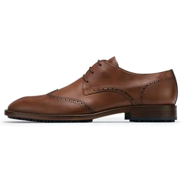 Shoes for Crews Dress Shoes for Men, Men’s Oxfords, Zapatos De Vestir Para Hombre, Slip Resistant, Safety, Brown or Black)