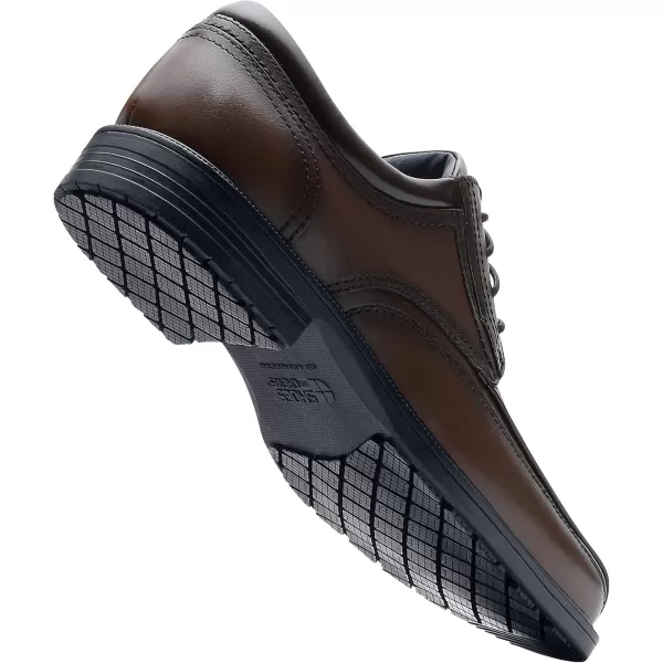 Shoes for Crews Dress Shoes for Men, Men’s Oxfords, Zapatos De Vestir Para Hombre, Slip Resistant, Safety, Brown or Black)
