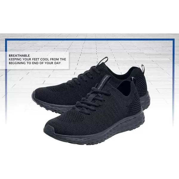 Shoes for Crews Everlight Mens Non Slip Work Shoes - Work &amp; Safety Footwear, Lace-Up Breathable Work Shoes for Men, zapato de trabajo para hombre