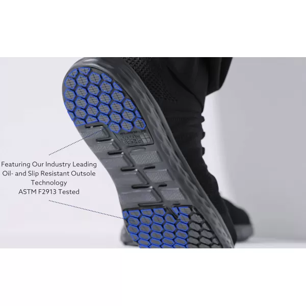 Shoes for Crews Everlight Mens Non Slip Work Shoes - Work &amp; Safety Footwear, Lace-Up Breathable Work Shoes for Men, zapato de trabajo para hombre