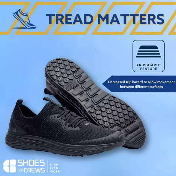 Shoes for Crews Everlight Pro, Women's Slip Resistant Work Shoes, Water Resistant, Black