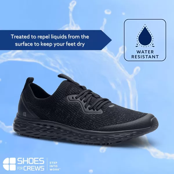 Shoes for Crews Everlight Pro, Women's Slip Resistant Work Shoes, Water Resistant, Black