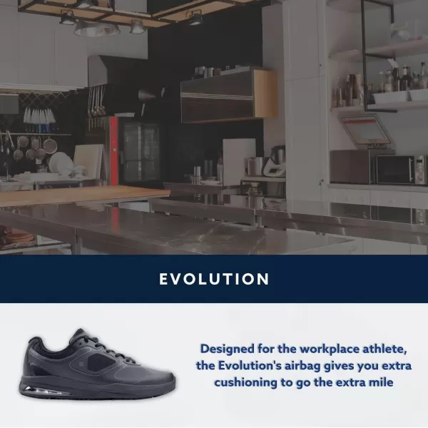 Shoes for Crews Evolution II, Men's Slip Resistant Food Service Work Sneaker