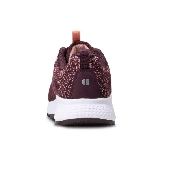 Shoes for Crews Heather II, Women's Nano Composite Toe  Work Shoes, Slip Resistant, Water Resistant, Burgundy, Size 5
