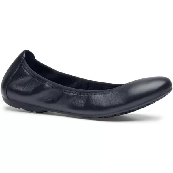 Shoes for Crews LILA Ina, Women's Work Ballet Flats, Slip Resistant, Lightweight, Black Shoes
