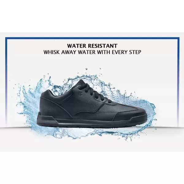Shoes for Crews Liberty Women's Non Slip Work Shoes - Work &amp; Safety Footwear, Comfortable Water Resistant Womens Food Service Sneakers - Black