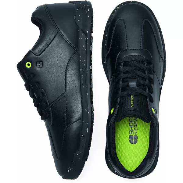 Shoes for Crews Liberty Women's Non Slip Work Shoes - Work &amp; Safety Footwear, Comfortable Water Resistant Womens Food Service Sneakers - Black