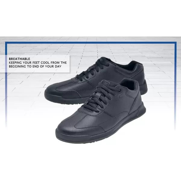 Shoes for Crews Liberty Women's Non Slip Work Shoes - Work &amp; Safety Footwear, Comfortable Water Resistant Womens Food Service Sneakers - Black
