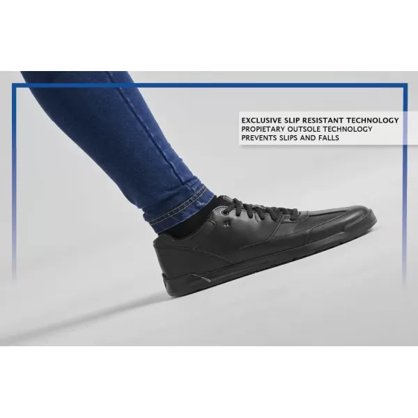 Shoes for Crews Liberty Women's Non Slip Work Shoes - Work &amp; Safety Footwear, Comfortable Water Resistant Womens Food Service Sneakers - Black
