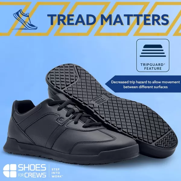 Shoes for Crews Men's Freestyle II Non Slip Work Shoes - Work &amp; Safety Footwear, Food Service Work Sneakers, Lace-Up Breathable Work Shoes for Men