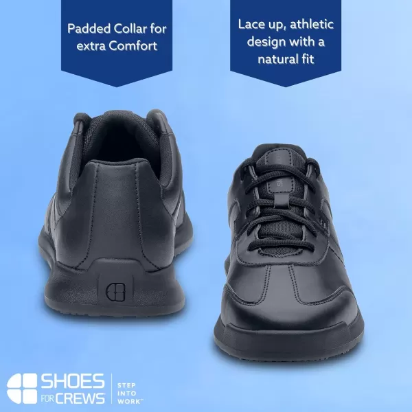 Shoes for Crews Men's Freestyle II Non Slip Work Shoes - Work &amp; Safety Footwear, Food Service Work Sneakers, Lace-Up Breathable Work Shoes for Men