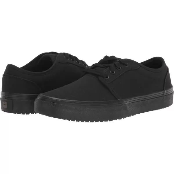 Shoes for Crews Merlin, Men's, Women's, Unisex Slip Resistant Food Service Work Sneakers, Water Resistant, Canvas, Black Or Grey