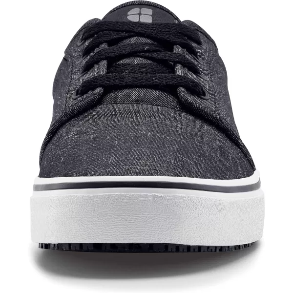 Shoes for Crews Merlin, Men's, Women's, Unisex Slip Resistant Food Service Work Sneakers, Water Resistant, Canvas, Black Or Grey