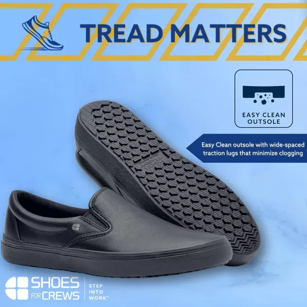 Shoes for Crews Merlin, Slip-On, Men's, Women's, Unisex, Slip Resistant Work Shoes