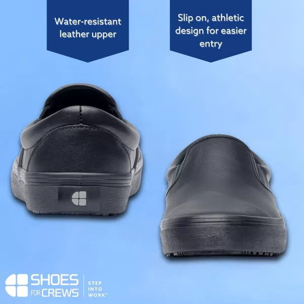 Shoes for Crews Merlin, Slip-On, Men's, Women's, Unisex, Slip Resistant Work Shoes