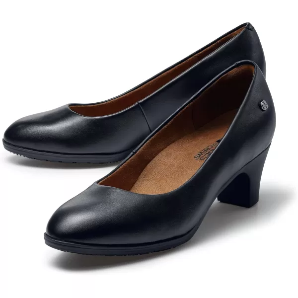 Shoes for Crews Olivia, Women's Slip-Resistant High Heel Dress Shoes for Work, Water Resistant, Women's Heel Pumps Comfortable Flight Attendant shoes