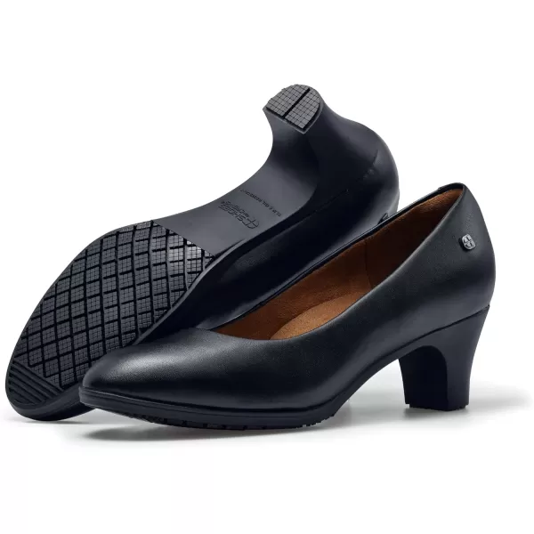 Shoes for Crews Olivia, Women's Slip-Resistant High Heel Dress Shoes for Work, Water Resistant, Women's Heel Pumps Comfortable Flight Attendant shoes