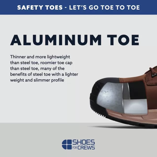 Shoes for Crews Piston, Men's, Women's, Unisex Aluminum Toe  Low Work Shoes, Slip Resistant, Water Resistant, Black Shoes
