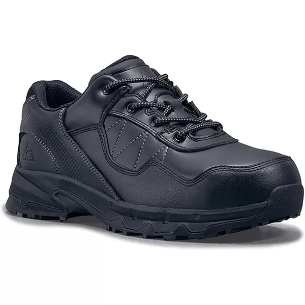 Shoes for Crews Piston, Men's, Women's, Unisex Aluminum Toe  Low Work Shoes, Slip Resistant, Water Resistant, Black Shoes