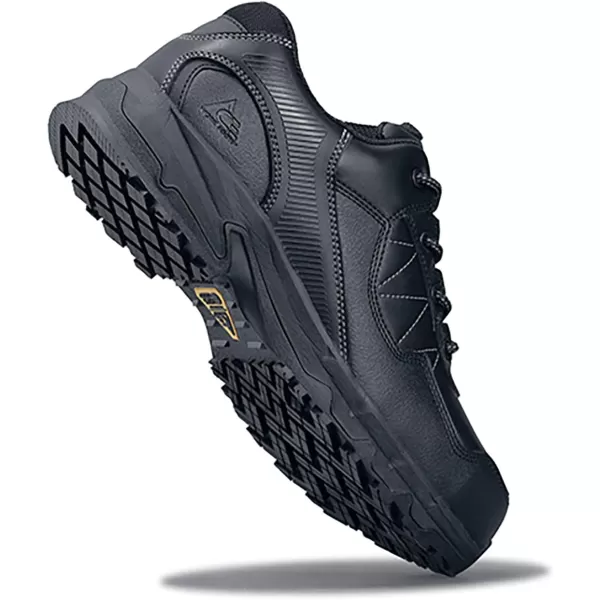 Shoes for Crews Piston, Men's, Women's, Unisex Aluminum Toe  Low Work Shoes, Slip Resistant, Water Resistant, Black Shoes