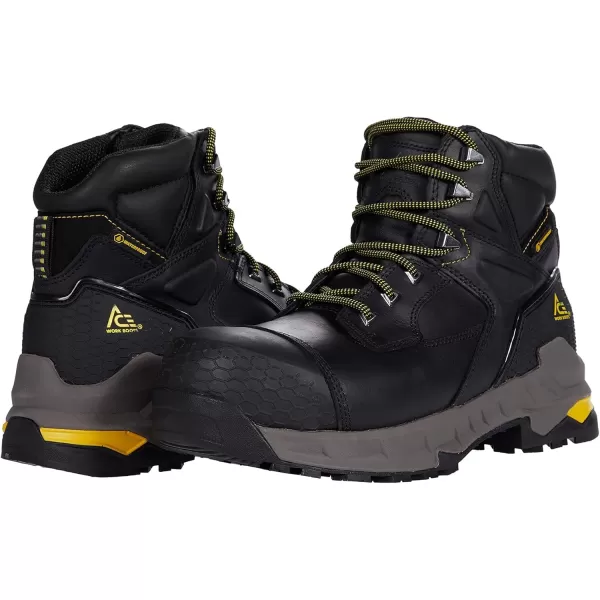 Shoes for Crews Redrock, Men's, Women's, Unisex Composite Toe  Work Boots, Slip Resistant, Water Resistant, Black)