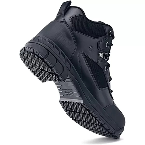 Shoes for Crews Voyager II, Men's, Women's, Unisex Soft Toe and Steel Toe Work Boots, Slip Resistant, Water Resistant, Black
