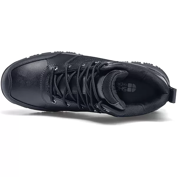Shoes for Crews Voyager II, Men's, Women's, Unisex Soft Toe and Steel Toe Work Boots, Slip Resistant, Water Resistant, Black)